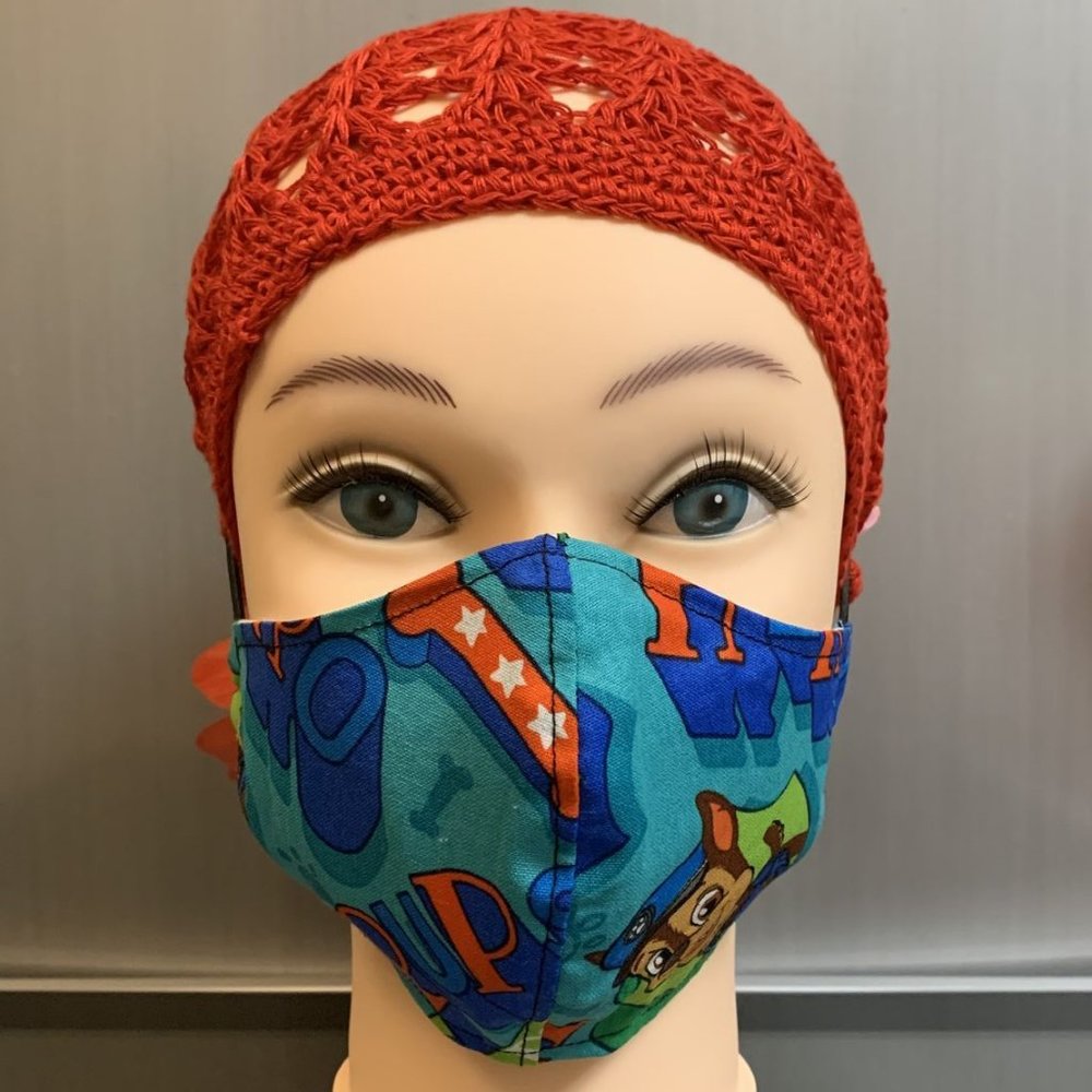 Handmade Face Mask Kids Size. 6-12Y Pattern-MK10